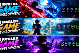 create a complete roblox game with custom combat,vfx, sfx, scripts and animaton