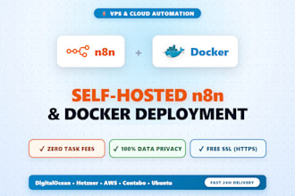 setup self hosted n8n workflow automation and docker on vps