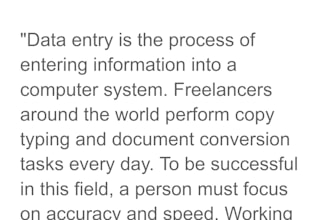 do professional copy typing and excel data entry expert