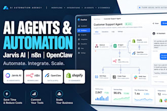 develop jarvis ai assistant, jarvis ai agent shopify n8n automation ai openclaw