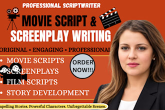 write engaging movie scripts and screenplays