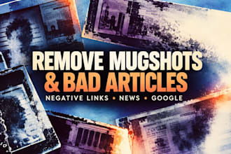 remove mugshots erase bad articles and delete negative links and news on google