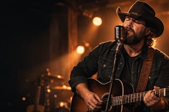 sing deep baritone country vocals for your original song
