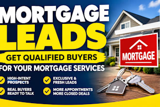 create a website that generates leads for mortgage  in the real estate industry