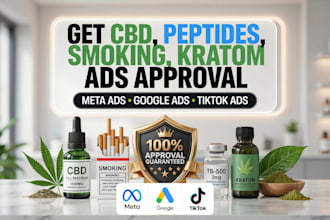fix cbd ads peptide ads, vape ads, kratom, peptide ads on meta, google, tiktok