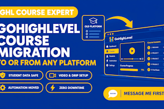migrate your online course to or from gohighlevel