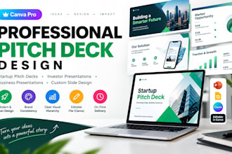 do professional startup pitch deck and business presentation
