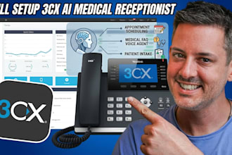 3cx ai medical phone receptionist setup appointment scheduling faq voice agent