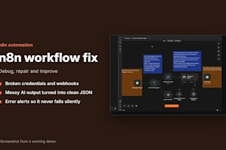 fix, debug or improve your n8n workflow
