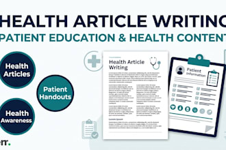 create patient education handouts and health awareness content