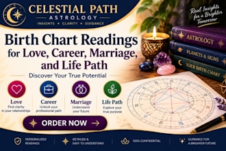 do birth chart readings love astrology, career, marriage predictions, life path