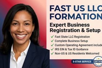 assist in fast US llc formation and business setup