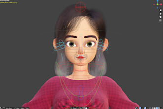 rig 3d characters model for reallusion cc4, cc5, and iclone 8