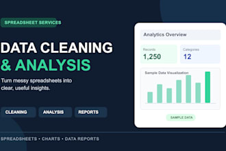 clean and analyze your spreadsheet data