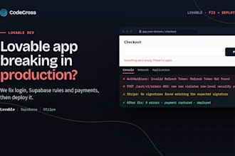 be your lovable dev to fix, finish and deploy your lovable app