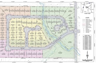 create professional land subdivision maps and parcel maps using autocad and gis