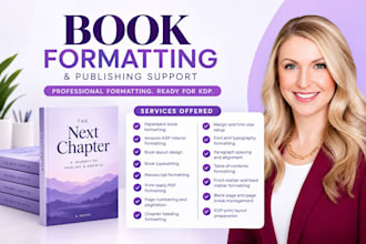 do paperback formatting book layout design KDP book formatting