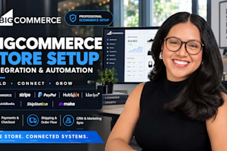 setup bigcommerce stripe paypal hubspot klaviyo quickbooks shipstation make