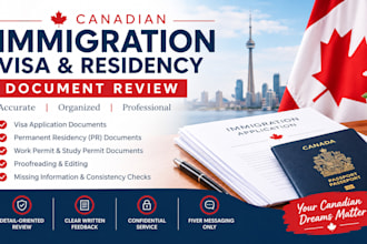 review canadian immigration, visa and residency documents for your application