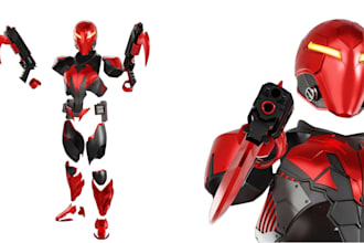 create 3d cosplay costumes, anime armor, helmets, masks and 3d print files
