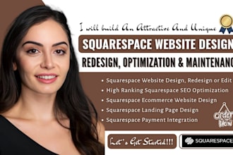 build modern squarespace website design for business growth