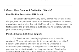 edit humanize and proofread chinese web novel translations