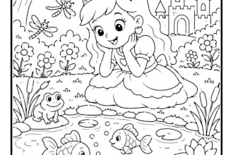 creative childrens coloring book design using canva