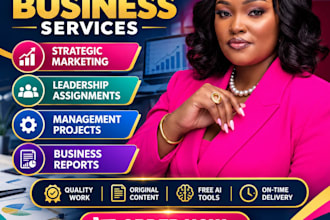 help on leadership assign, management project, business report