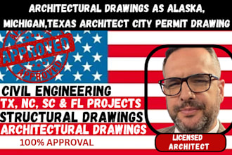 do architectural drawings as alaska,michigan,texas architect city permit drawing