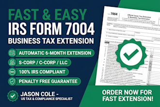 file irs form 7004 business tax extension for s corp c corp llc