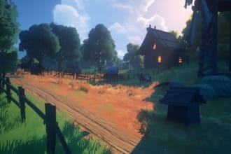 build a high quality roblox village map realistic  open world terrain lobby map