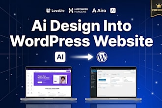 convert lovable ai to wordpress using elementor, clone or redesign your website