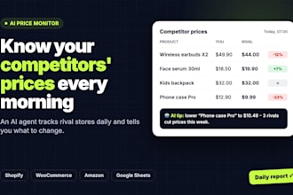 build an ai agent to track competitor prices