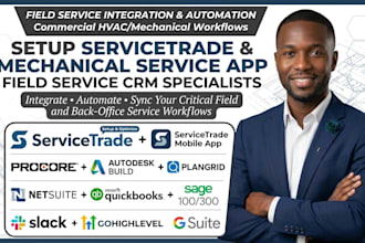 setup servicetrade commercial hvac mechanical field service crm maintenance app