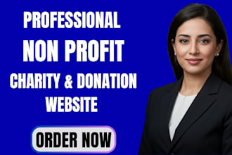 design a nonprofit charity donation non profit website on wordpress or wix