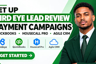 setup birdeye lead review payment campaigns quickbooks housecall pro agile CRM