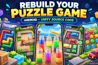 rebuild your android puzzle game from apk or reference