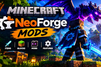 develop custom minecraft fabric neoforge mods features and bug fixes