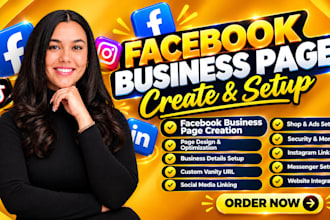 do facebook business page create and setup social media accounts