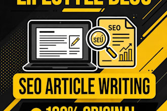 do creative lifestyle blog writing and article writing