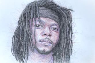 create a personalised hand drawn portrait as a unique gift