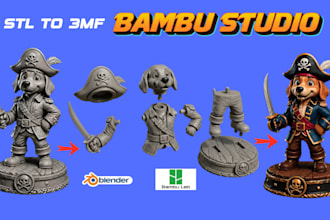 design repair color your 3d models convert stl to 3mf for multicolor printing