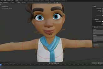 rig 3d characters in blender, maya, cc4, cc55, and unreal engine