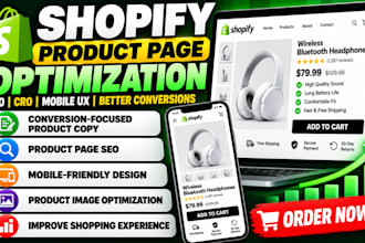 optimize shopify product pages for SEO cro mobile UX and better conversions