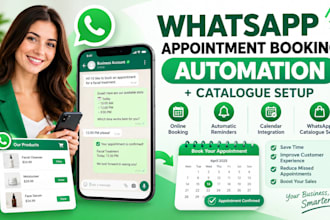 whatsapp appointment booking reminder whatsapp catalogue automation