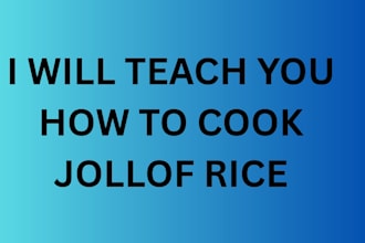 teach you how to cook jollof rice