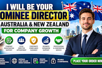 provide nominee director for australia new zealand for company growth