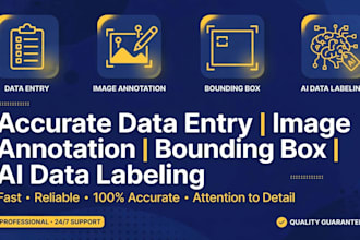 do accurate data entry image annotation bounding box and ai data labeling