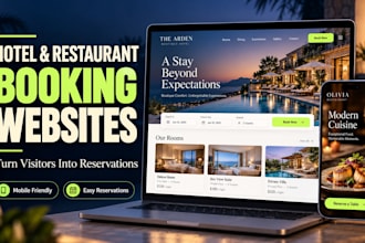 develop a luxurious hotel booking website and mobile app