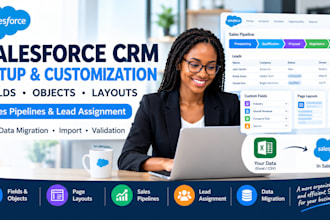 customize salesforce CRM fields, objects, layouts and migrate data